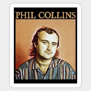 Phil Collins Retro 80s Sticker